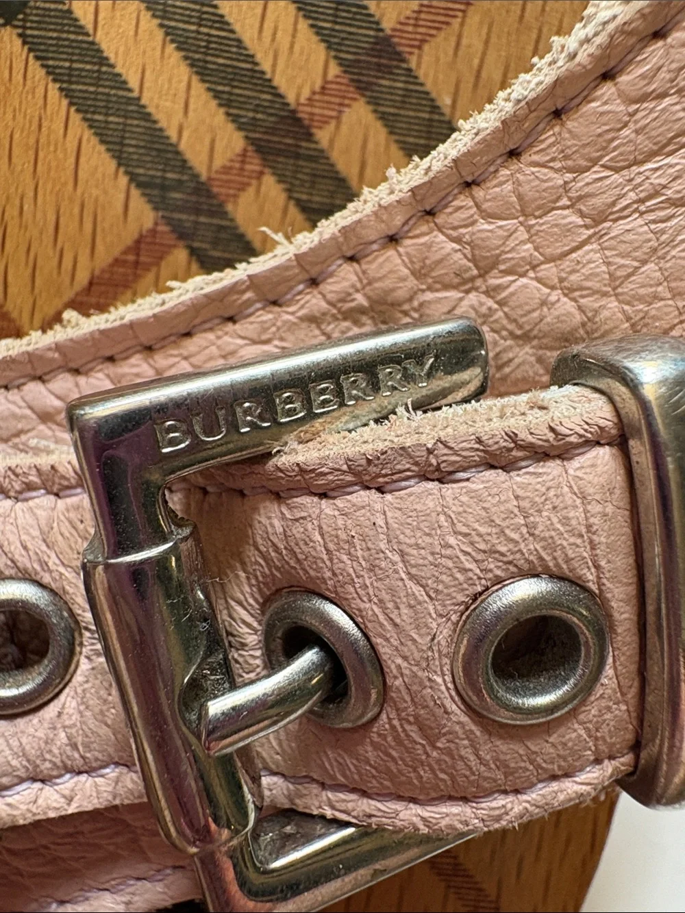 Burberry  Wooden and leather clogs. - Picture 5 of 10